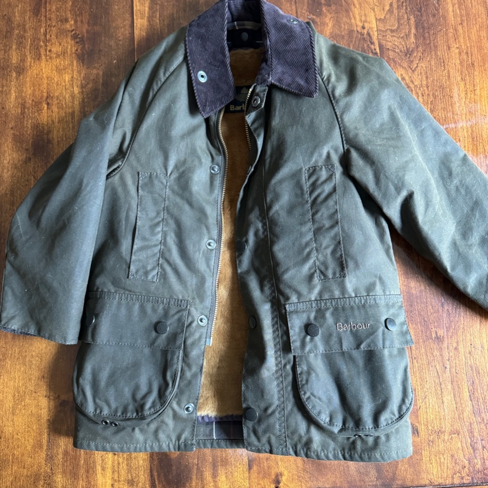 Barbour Coat Kids - Size XS, with fur liner